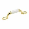 Amerock 245WPB 3 In. Brass Cabinet Pull And Plas Insert 6755680